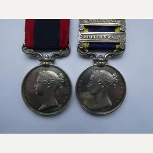SUTLEJ MEDAL FOR SOBRAON AND PUNJAB 2 CLASP PAIR TO …