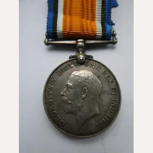 BRITISH WAR MEDAL TO 2ND LIEUTENANT WILLIAM JOHN PEGG-ROYAL WARWICKSHIRE …