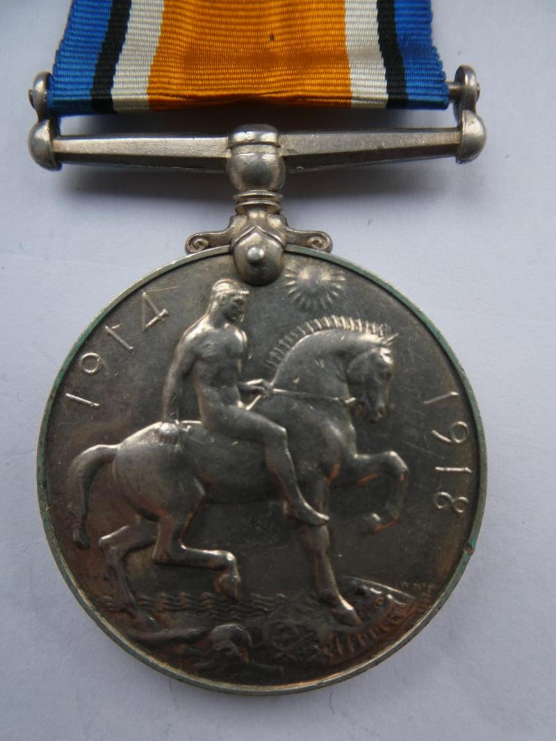 BRITISH WAR MEDAL TO HARDY-ARMY SERVICE CORPS-FROM KING'S LYNN-N ORFOLK — image 2