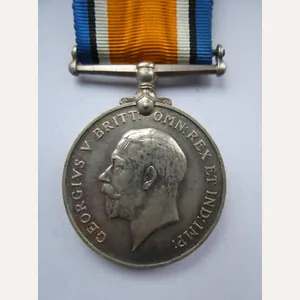 BRITISH WAR MEDAL TO HARDY-ARMY SERVICE CORPS-FROM KING'S LYNN-N ORFOLK