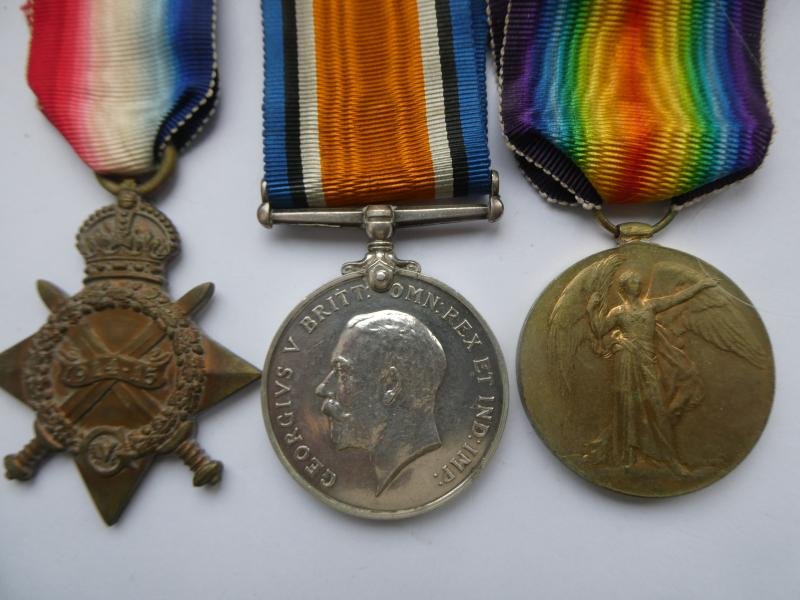 1914/15 STAR TRIO-TO BEARMAN-NORFOLK REGT-DIED AS A PRISONER OF WAR ON 23rd DECEMBER-1916