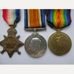 1914/15 STAR TRIO-TO BEARMAN-NORFOLK REGT-DIED AS A PRISONER OF WAR …