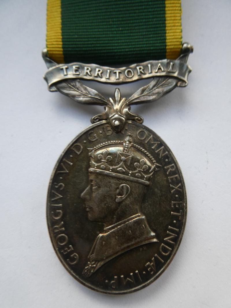 TERRITORIAL EFFICIENCY MEDAL-TO SJT ROE-ROYAL ARTILLERY