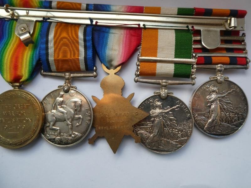 BOER WAR PAIR AND TRIO TO CLARKE NORFOLK REGIMENT-ALL REPLACEMENTS — image 2