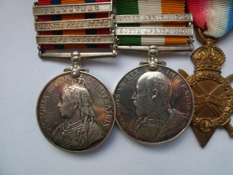 BOER WAR PAIR AND TRIO TO CLARKE NORFOLK REGIMENT-ALL REPLACEMENTS — image 3