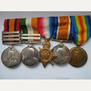 BOER WAR PAIR AND TRIO TO CLARKE NORFOLK REGIMENT-ALL REPLACEMENTS