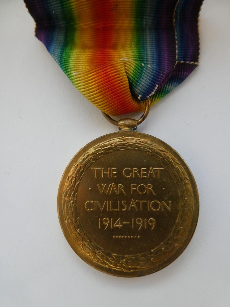 VICTORY MEDAL-TO PERRY-EAST SURREY REGT — image 2