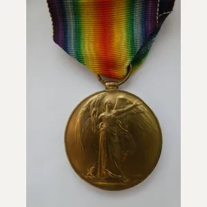 VICTORY MEDAL-TO PERRY-EAST SURREY REGT
