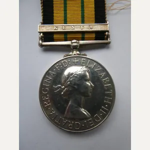 AFRICA GENERAL SERVICE MEDAL-CLASP KENYA-TO McCALL-BLACK WATCH