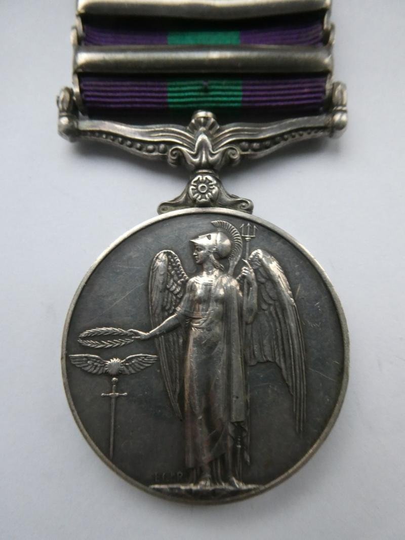 GENERAL SERVICE MEDAL-CLASPS MALAYA/CYPRUS-TO REID-ARMY CATERING CORPS — image 2