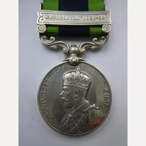 INDIA GENERAL SERVICE MEDAL-CLASP WAZIRISTAN 1921-24-TO SHARP-ROYAL SUSSEX REGT