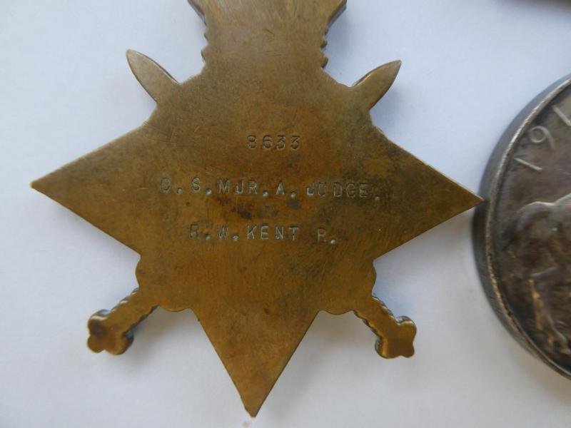 GROUP OF FIVE TO SERGEANT MAJOR A JUDGE-ROYAL WEST KENT REGIMENT AND ROYAL AIR FORCE-SCARCE RANK OF SERGEANT MAJOR 2 IN ROYAL AIR FORCE — image 3