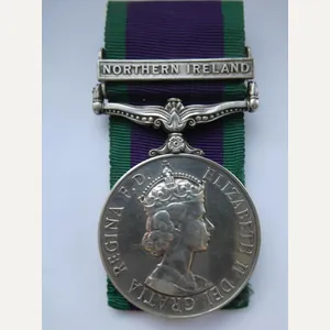 CAMPAIGN SERVICE MEDAL-CLASP NORTHERN IRELAND-TO WILLIAMS-LIGHT INFANTRY