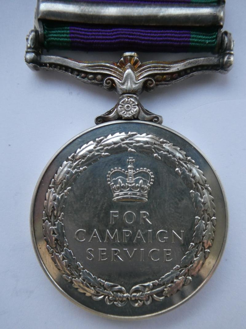 CAMPAIGN SERVICE MEDAL-CLASP NORTHERN IRELAND-TO GUARDSMAN MELVILLE-SCOTS GUARDS — image 2