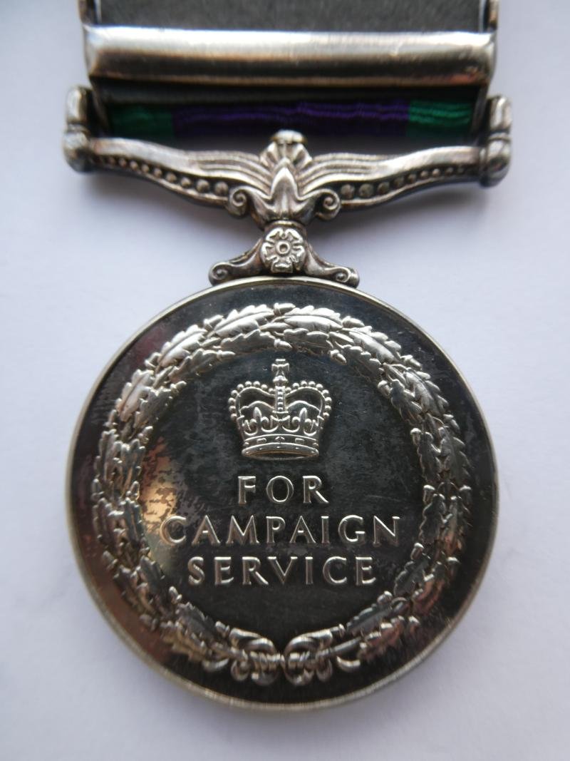 CAMPAIGN SERVICE MEDAL-CLASP NORTHERN IRELAND-TO MORGAN- REME — image 2