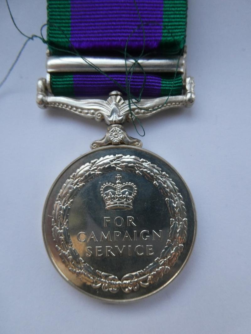 CAMPAIGN SERVICE MEDAL-NORTHEN IRELAND-TO JOHNSON -ROYAL REGIMENT OF FUSILIERS — image 2