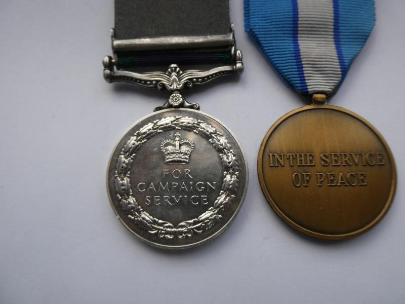 CAMPAIGN SERVICE MEDAL CLASP NORTHERN IRELAND AND UNITED NATIONS CYPRUS PAIR TO SMITH PWO — image 2