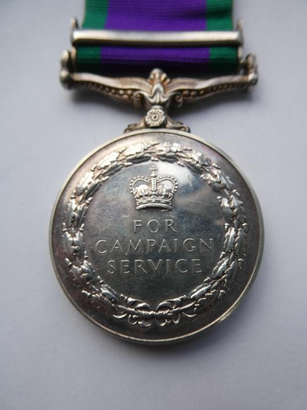CAMPAIGN SERVICE MEDAL-CLASP NORTHERN IRELAND-TO GUARDSMAN LOGIE-WELSH GUARDS — image 2
