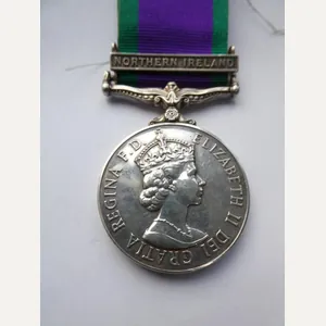 CAMPAIGN SERVICE MEDAL-CLASP NORTHERN IRELAND-TO GUARDSMAN LOGIE-WELSH GUARDS
