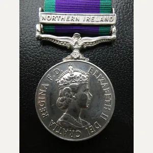 CAMPAIGN SERVICEMEDAL-CLASP NORTHERN IRELAND-TO FUSILIER HAMILTON-ROYAL HIGHLAND FUSILIERS