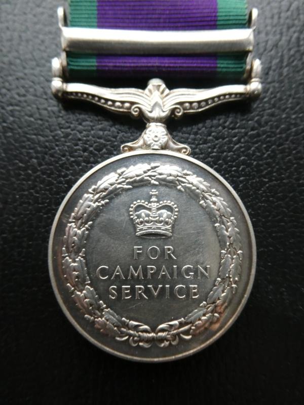 CAMPAIGN SERVICE MEDAL-CLASP NORTHERN IRELAND-TO GUARDSMAN BLACK-SCOTS GUARDS — image 2