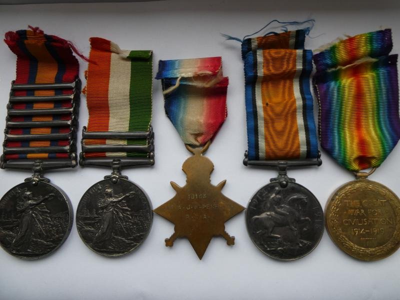 BOER WAR PAIR AND 1914/15 STAR TRIO TO PENFOLD-POM POM SECTION- ROYAL ARTILLERY — image 2