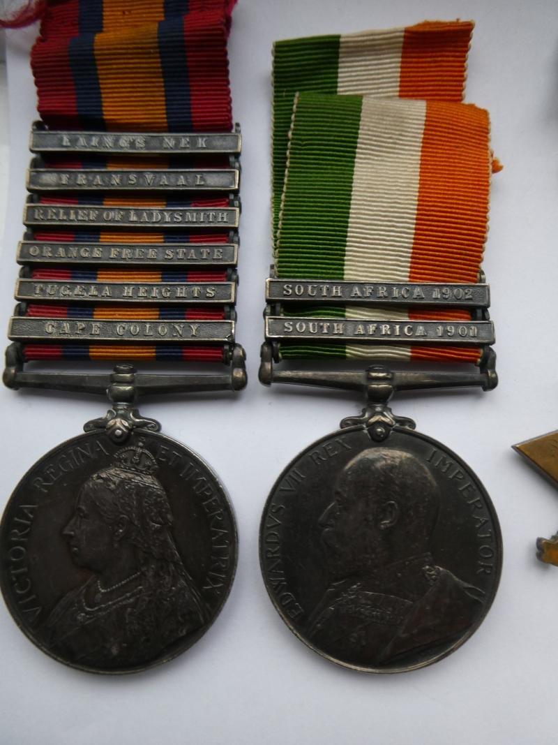 BOER WAR PAIR AND 1914/15 STAR TRIO TO PENFOLD-POM POM SECTION- ROYAL ARTILLERY — image 3