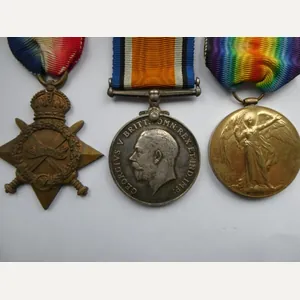 1914/15 STAR TRIO-TO WILLIAM OSBORNE CLARKE-NORFOLK REGT-KILLED IN ACTION IN …