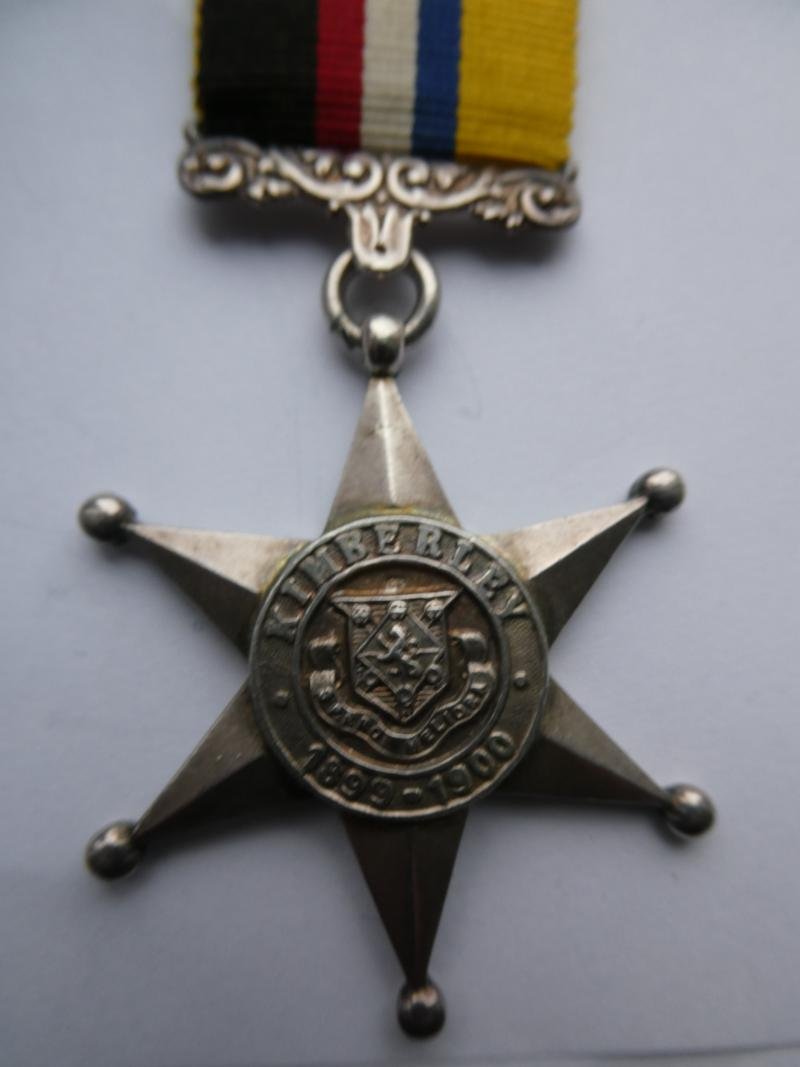 KIMBERLEY STAR-A HALLMARK-WITH TOP SUSPENSION-ENGRAVED TO PVT T TURNER KIMBERLEY TOWN GUARD — image 3