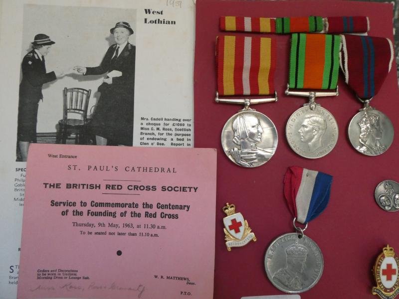 VOLUNTARY MEDICAL SERVICES AND RED CROSS GROUP OF THREE-WITH BADGES,DOCUMENTS, ETC TO DIVISIONAL PRESIDENT CHRISSIE M ROSS -(ROSS AND CROMARTY BRANCH)BRITISH RED CROSS SOCIETY — image 2