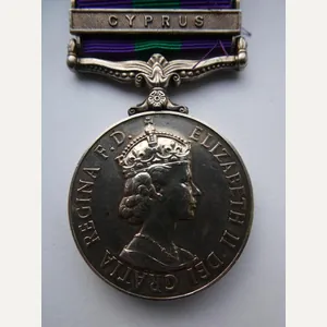 GENERAL SERVICE MEDAL-CLASP CYPRUS-TO KEMMET-ARGYLE AND SUTHERLAND HIGHLANDERS