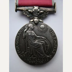 BRITISH EMPIRE MEDAL-TO JOHN ROBERTSON-BUOY FOREMAN-GRANTON HARBOUR-NORTHERN LIGHTHOUSE BOARD