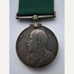 VOLUNTEER FORCE LONG SERVICE MEDAL (EDWARD VII) TO COMPANY SERGEANT …