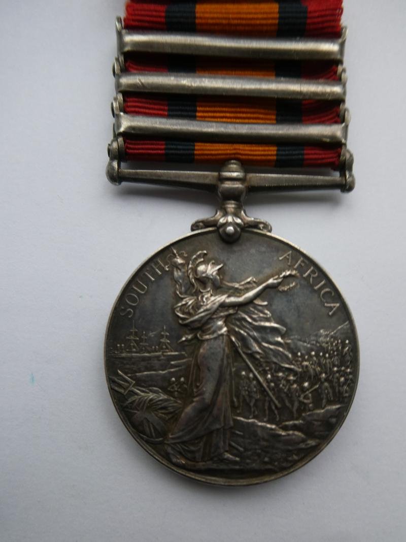 QUEENS SOUTH AFFRICA MEDAL-TO WILTON- 3RD VOLUNTEER SERVICE COMPANY NORFOLK REGT-LIVED AT SHERINGHAM NORFOLK — image 2