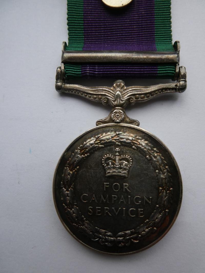 CAMPAIGN SERVICE MEDAL-CLASP BORNEO-TO HALLFORD ROYAL NAVY — image 2