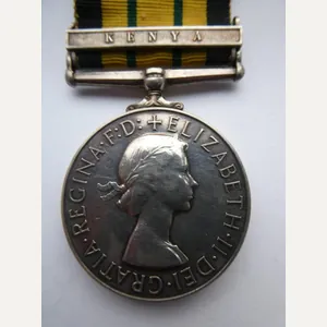 AFRICA GENERAL SERVICE MEDAL-CLASP KENYA-TO LOWLAND-GLOSTERS