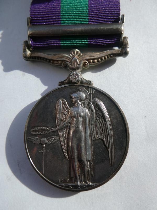 GENERAL SERVICE MEDAL-CLASP MALAYS-TO WEBB-ROYAL MILITARY POLICE — image 2
