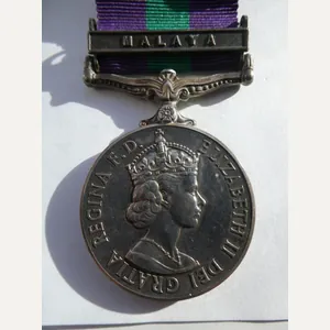 GENERAL SERVICE MEDAL-CLASP MALAYS-TO WEBB-ROYAL MILITARY POLICE