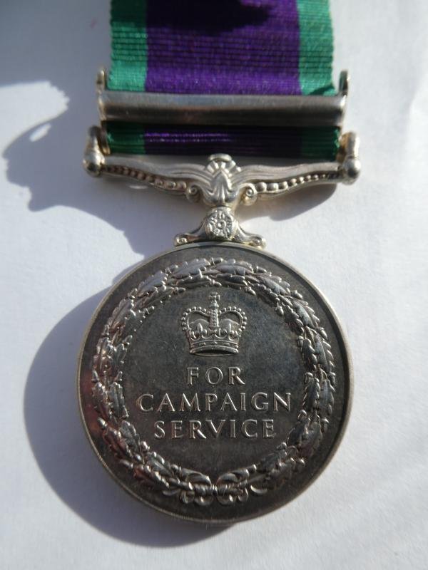 CAMPAIGN SERVICE MEDAL-NORTHERN IRELAND- TO SEYMOUR-ROYAL GREEN JACKETS — image 2