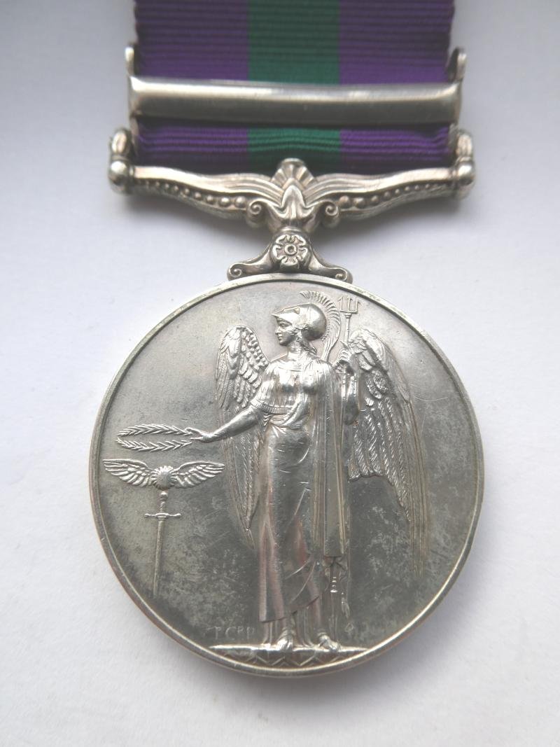 GENERAL SERVICE MEDAL-CLASP CYPRUS TO JAY-WILTSHIRE REGT — image 2