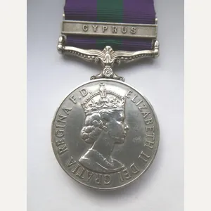 GENERAL SERVICE MEDAL-CLASP CYPRUS TO JAY-WILTSHIRE REGT