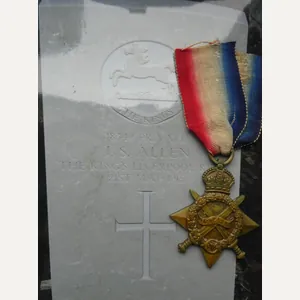 1914/15 STAR-TO ALLEN-LIVERPOOL REFIMENT-DIED OF WOUNDS ON 21ST MAY 1915