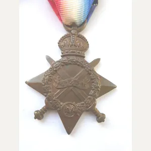 1914/15 STAR-TO HARRADINE-MIDDLESEX REGT-KILLED IN ACTION ON 15TH FEB 1915
