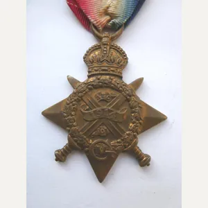 1914 STAR-TO HALSEY-BEDFORDSHIRE REGT-DIED OF WOUNDS 26/09/1915