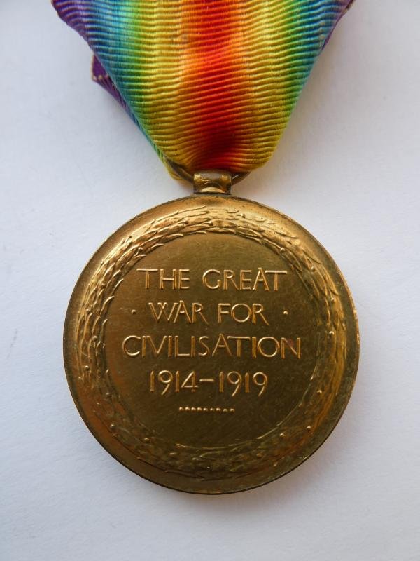 VICTORY MEDAL-TO DEAKE-BORDER REGT-DIED OF WOUNDS ON 9TH NOVEMBER 1917 — image 2