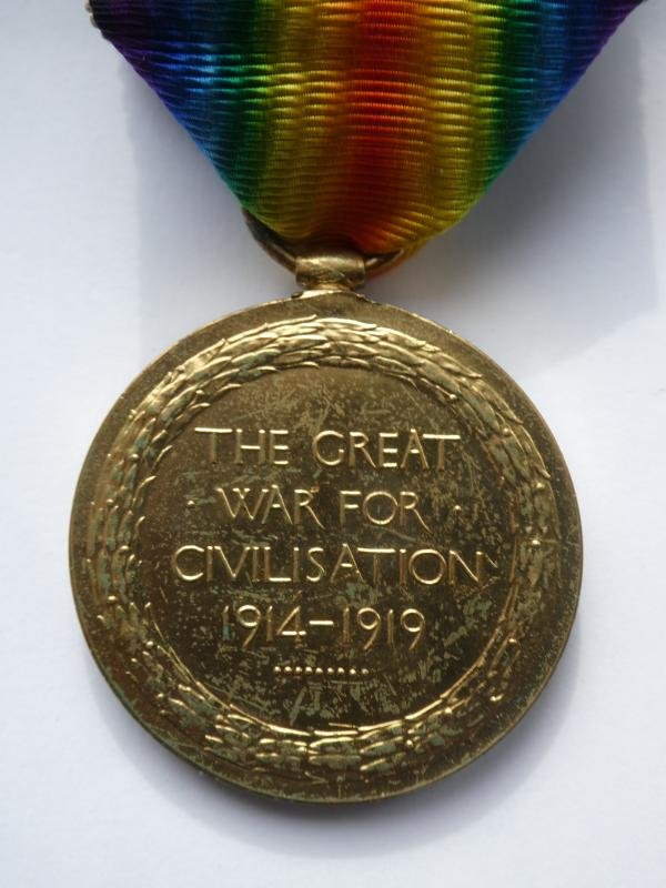 VICTORY MEDAL NAMED TO KERSHAW-2ND BTN YORKSHIRE REGT-KILLED IN ACTION ON 24TH APRIL 1917 — image 2