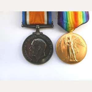 BRITISH WAR AND VICTORY MEDALS TO CRADDOCK ROYAL MARINES-ROYAL NAVAL …