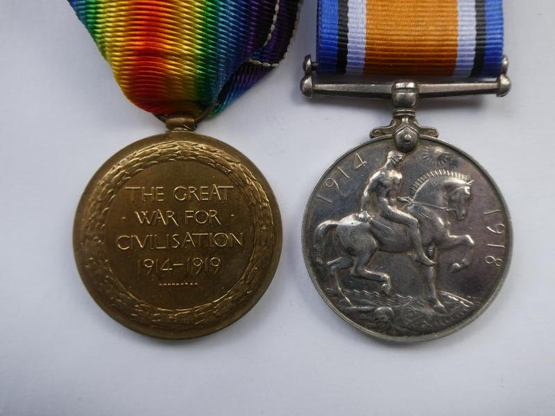 BRITISH WAR AND VICTORY MEDALS TO BOSWELL-DIED 2ND AUGUST 1920 — image 2