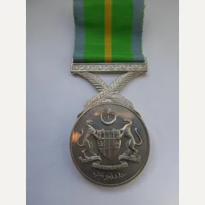 MALAYASIA-DEDICATED SERVICE MEDAL(PINGAT KHIDMAT BERBAKTI MEDAL STRUCK IN SILVER