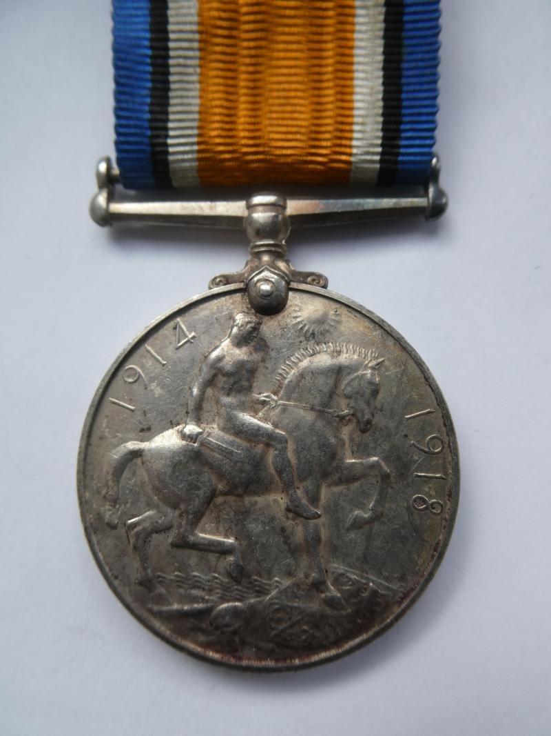 BRITISH WAR MEDAL-TO HART-EAST SURREY REGT-KILLED IN ACTION ON 12TH MARCH 1915 — image 2